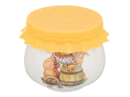 Баночка с силиконовой крышкой lefard "мед" 180 мл Lefard (359-308) Баночка с силиконовой крышкой lefard "мед" 180 мл Lefard (359-308)