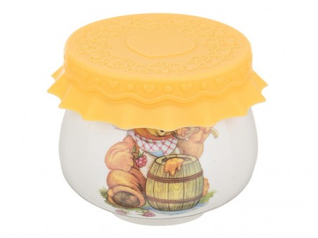 Баночка с силиконовой крышкой lefard "мед" 180 мл Lefard (359-308) Баночка с силиконовой крышкой lefard "мед" 180 мл Lefard (359-308)