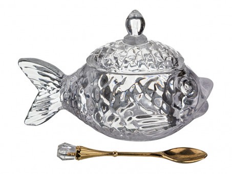 Икорница с ложкой "рыбка" 110 мл. 15,5*7,5 см высота=10 см. коллекция "muza" Lefard (355-231) Икорница с ложкой "рыбка" 110 мл. 15,5*7,5 см высота=10 см. коллекция "muza" Lefard (355-231)