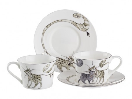 Чайный набор lefard "котики" на 2 пер. 4 пр. 200 мл Lefard (264-400) Чайный набор lefard "котики" на 2 пер. 4 пр. 200 мл Lefard (264-400)